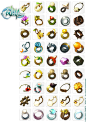 Wakfu MMORPG. Anneaux, Amulettes, Accessoires icons