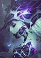 Angst. # cyberpunk, robot girl, cyborg, futuristic, android, sci-fi, science fiction, cyber girl, digital art