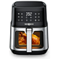 Paris Rhone Air Fryer, 8-in-1 airfryer with Viewing Window Touch Control Non-Stick Baske, 5.3 QT