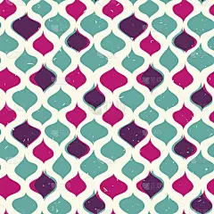 复古无缝图案潮人