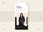 Shopping Application black moden women cloth ux ui store shop fashion app