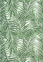 WEST PALM, Emerald Green, T13117, Collection Summer House from Thibaut