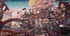 GUNJOU采集到场景/概设