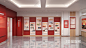 现代 展厅 党建展厅3D模型