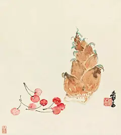 张大千的蔬果，暖和了一整个寒冬！