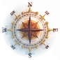 Compass : Compass rose - stock image