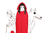 Little Red Riding Hood for Adults
Book Illustration
Hand Drawing