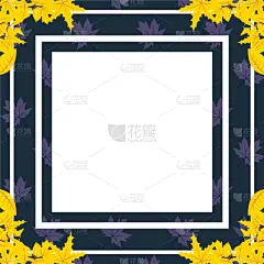 秋天,叶子,边框,正方形,分离着色,九月,自然,华丽的,十月,季节