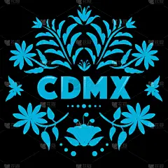 CDMX (Mexico City abbreviation in Spanish) Floral 