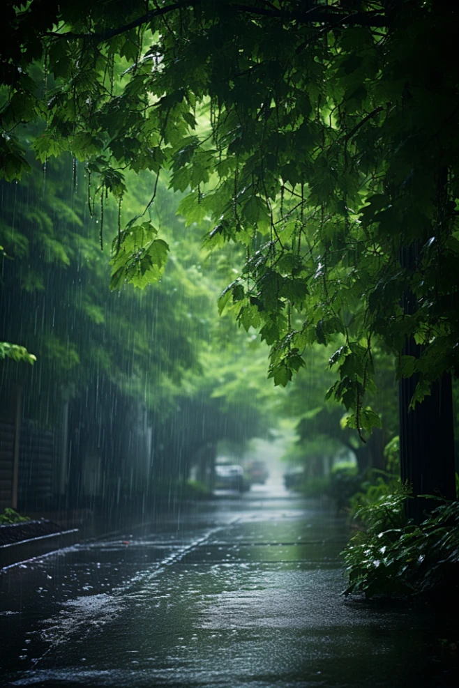 雨水雨季下雨天气图片摄影图-花瓣网