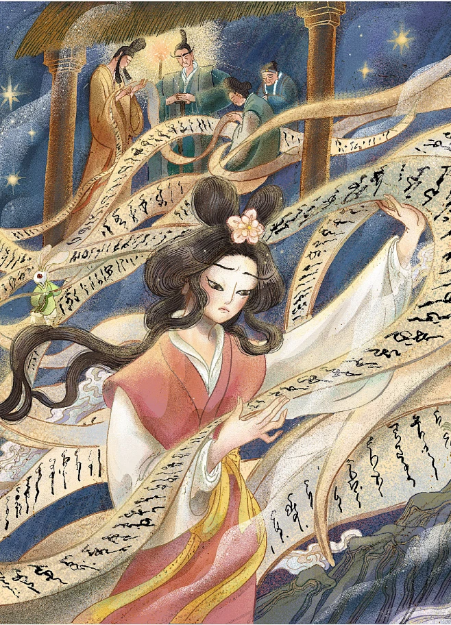 叶露盈-《木兰辞》绘本-花瓣网