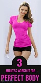 Can three minute workouts give a perfect body? : #fitness #exercise #abs #slim #fit #beauty #health #workout #motivation #cardio #belly #woman-fitness #ab-workouts #ab-inspiration: