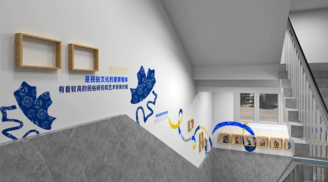 校园非遗楼梯文化墙设计 - 小红书-花瓣网