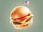 American Burger by Armin on Dribbble