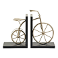 Verdugo Gift Co - Charming Bicycle Bookends - A bicycle stand for your favorite books? Yes! An absolutely charming addition to your shelf or table, this book end pair features a metallic antique bike that's split in two to hold your treasured tomes.