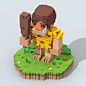 Personajes Voxel 1.0 : Personajes en voxel art 1.0