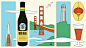 alcohol beverage childrens book commercial illustration Editorial Illustration graphic art ligne claire Line Work texture vintage colors