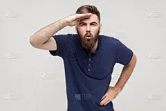 看,理想化的,公亩,留白,半身像,面无表情,新闻记者,仅成年人,理发师