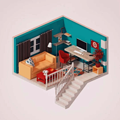 把你为事采集到c4d-小场景