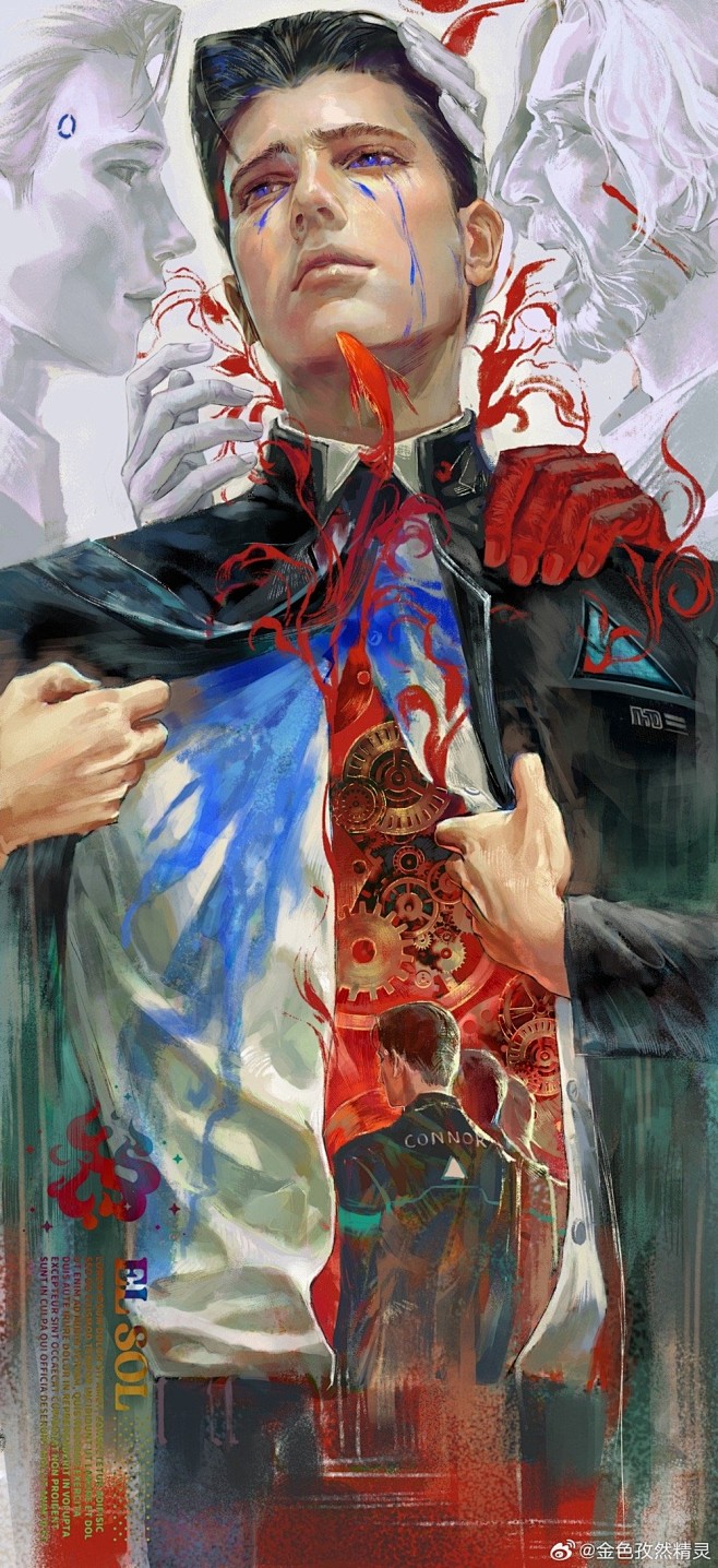 夜不渡眠的作品 构成 心脏 欧美