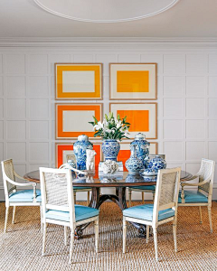室内设计资源库采集到橙+蓝