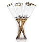 Salud Toasting Flutes - Set of 6 from Z Gallerie