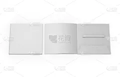 贺卡,塑胶,模板,拿着,白色,绘画插图,小册子,纸,空白的,里面