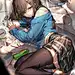 少女摔倒 制服 躺 欺负 水桶