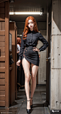 AI绘画 - 高挑性感的美女写真-今日头条