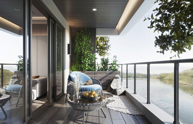 现代阳台花园-室内设计-拓者设计吧