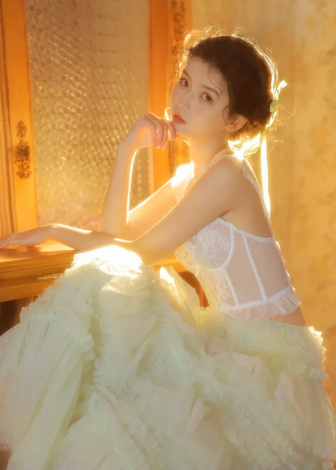 法式发光油画少女写真 | 附打光教程❤️