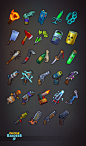 Puzzle Raiders Weapons, Jay Tea : Weapons for RPG match-3 game Puzzle Raiders
