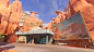 Overwatch : Junkertown, Andrew Klimas : I had the pleasure of creating and set dressing the architecture, along with establishing the in-game look for the city portion of Junkertown. I also created the gate and outer walls of the city.

All Overwatch maps