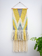 Beautiful handmade wall hanging, love the colours: