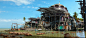 Stilt Community, Finnian MacManus : Another Stilt house, playing with how the community could be balanced with poles