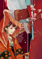 回复：【古图专帖】——『美女系列』——红衣女子_古风图片吧_百度贴吧