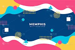 彩色抽象几何背景