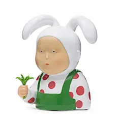 稀奇艺术《表情包》握草兔比比办公室可爱多巴胺雕塑摆件创意礼品-tmall.com天猫