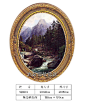 椭圆形简约大画框复古金箔欧式婚纱照相框挂墙装饰镜框油画框装裱-淘宝网