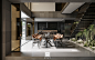 architecture interior design  kitchen living Render visualization