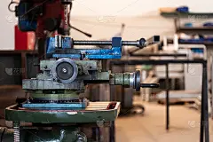 工厂内的夹具和垂直钻