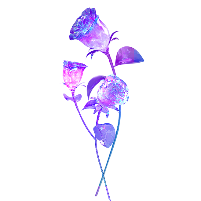 紫色水晶花