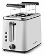 Grundig Toaster TA 5680 mit beleuchteten Aufwärm-, Auftau- und Stopptasten.