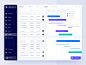 日历和日程表轻型甘特图事件应用程序用户左菜单清洁ui ui ux界面管理面板清洁Web设计Web事件应用程序管理票证事件日程表日历ugem