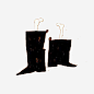 黑色鞋子骨头高清素材 简约 鞋子 骨头 黑色 免抠png 设计图片 免费下载