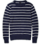 J.Crew Davis Striped Knitted-Cotton Sweater