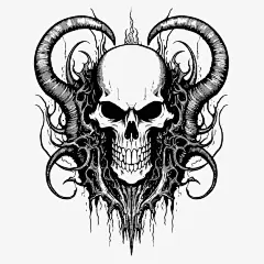 黑暗恶魔头骨