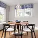 Breakfast nook - mid-sized contemporary breakfast nook idea in Minneapolis with white walls