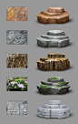 Material study - rocks by MittMac rock stone moss earth marble resource tool how to tutorial instructions | Create your own roleplaying game material w/ RPG Bard: www.rpgbard.com | Writing inspiration for Dungeons and Dragons DND D&D Pathfinder PFRPG 