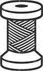 采购产品麻线，绳子，缝纫线，矢量，剪辑艺术，插图